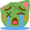 sob_zombie_cat emote for Discord