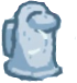 AmongUs_SnowCrewmate emote for Discord