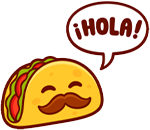 hola_taco emote for Discord
