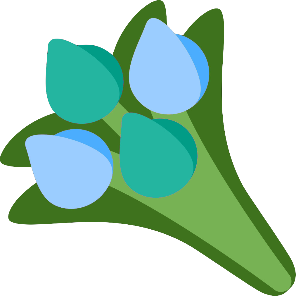 blue_cyan_bouquet emote for Discord