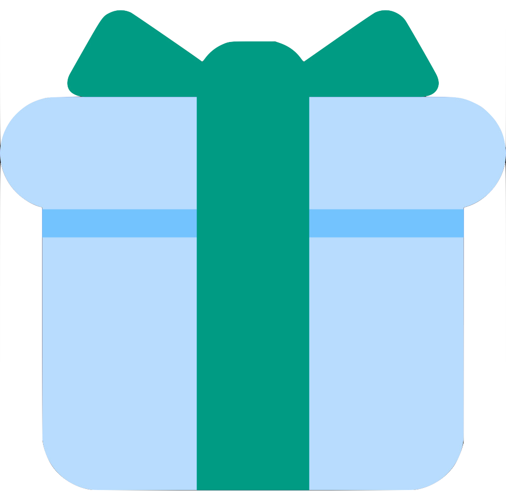 blue_cyan_gift emote for Discord