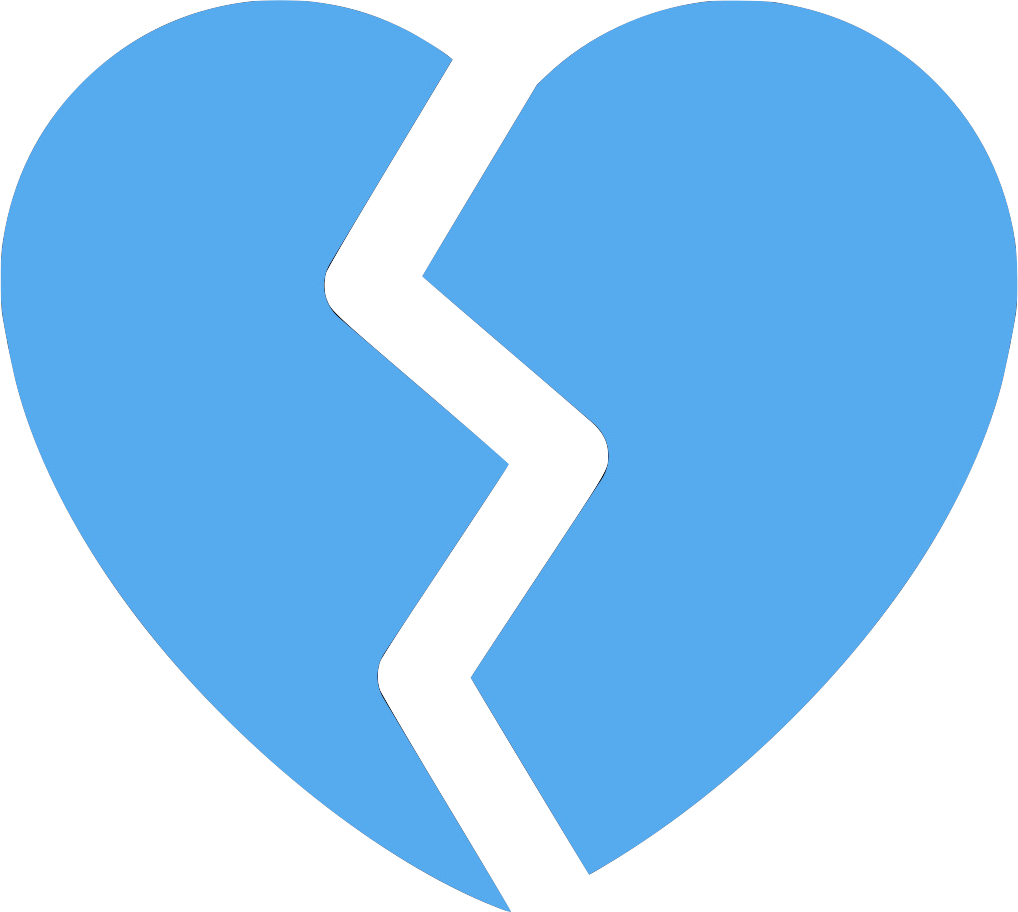 blue_heartbreak emote for Discord