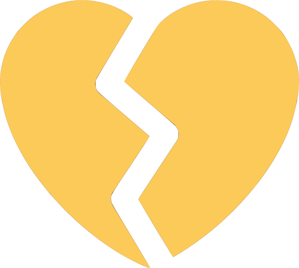 yellow_heartbreak emote for Discord