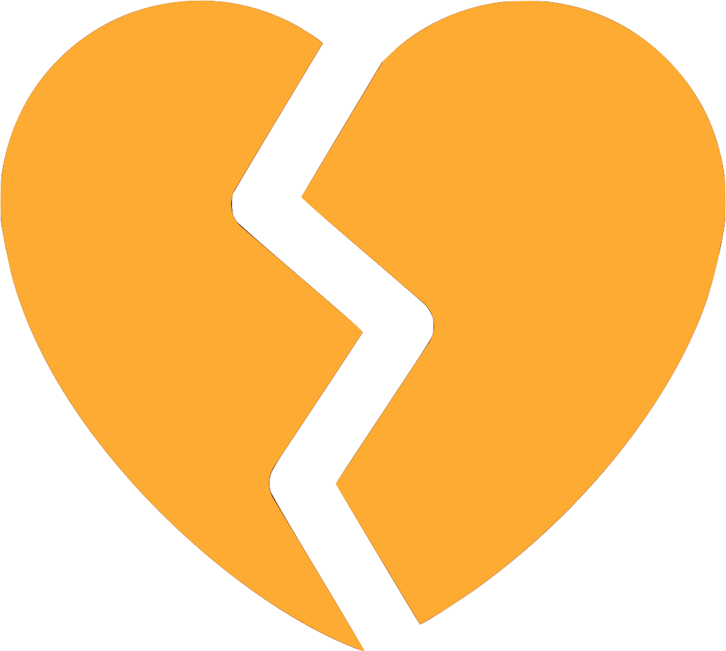 orange_heartbreak emote for Discord