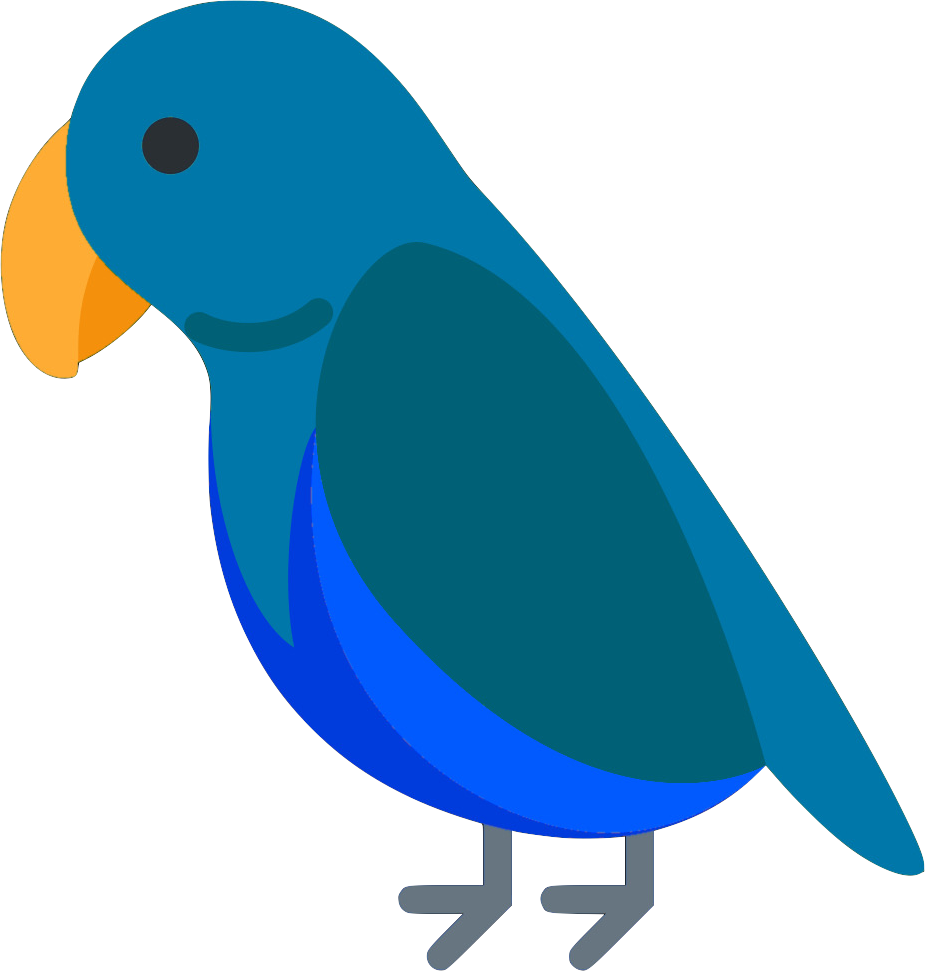 blue_parrot emote for Discord