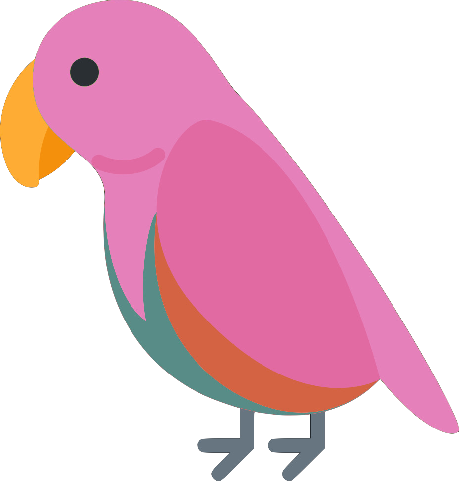 pink_parrot emote for Discord