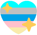 mangasexual_animesexual_pride_sparkle_heart emote for Discord