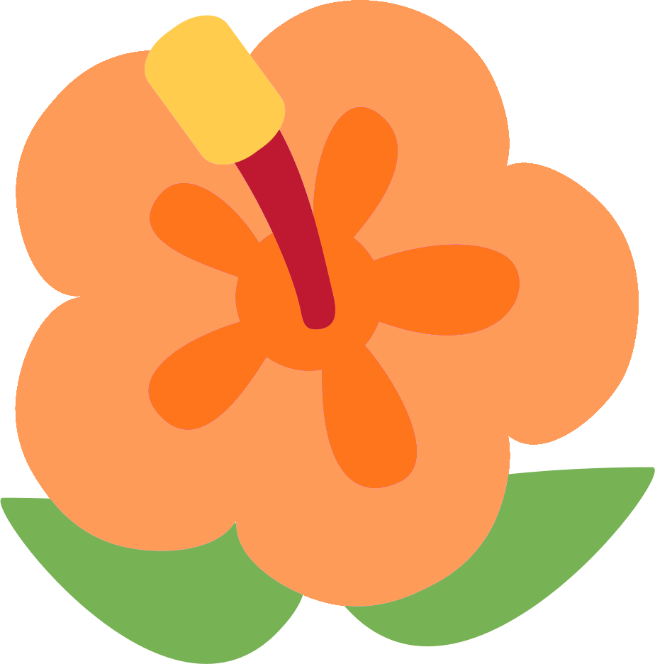 orange_hibiscus emote for Discord