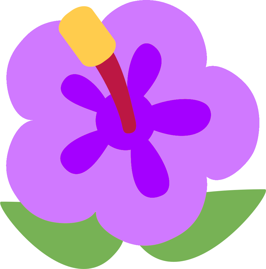 purple_hibiscus emote for Discord