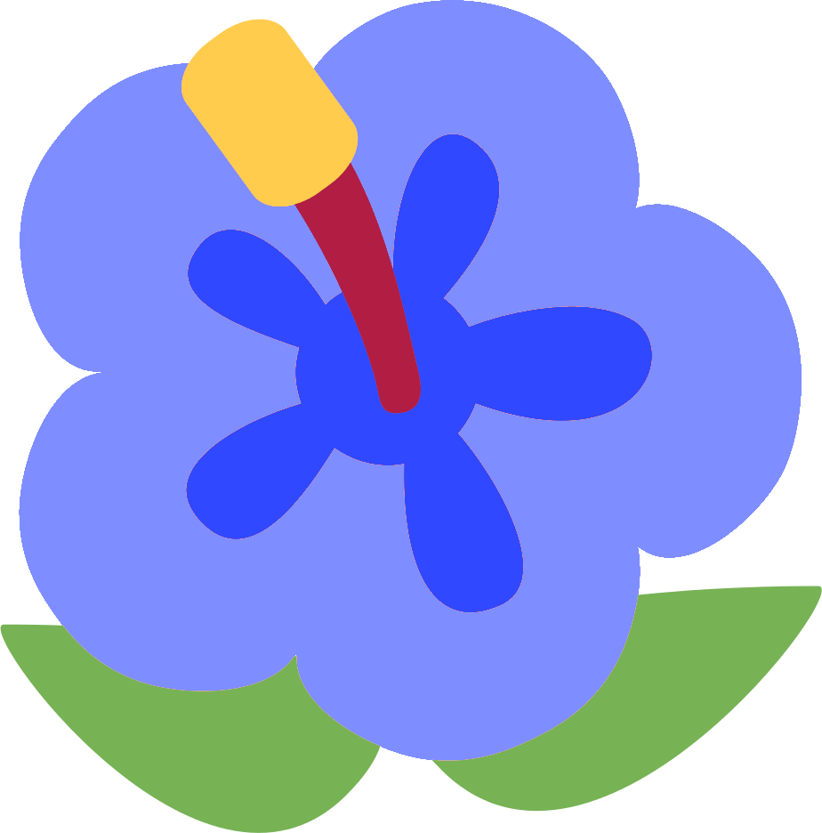 blue_hibiscus emote for Discord