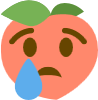 peach_sad emote for Discord