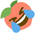 peach_rofl emote for Discord