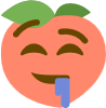 peach_drool emote for Discord