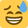 Sweat_Smile_Square emote for Discord