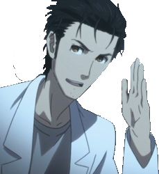 Okabe_wave emote for Discord