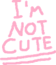 ImNotCute emote for Discord