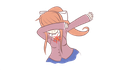 Monika_Dab emote for Discord