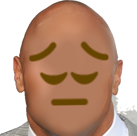 TheRock_Pensive emote for Discord