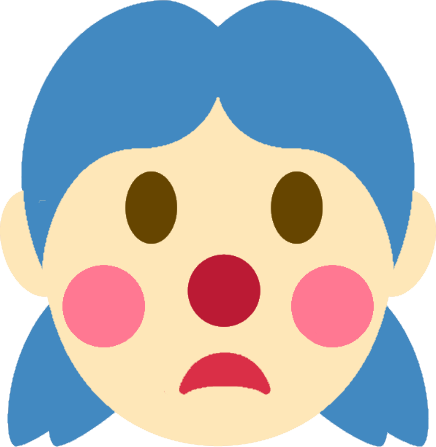 clown_girl_frown emote for Discord