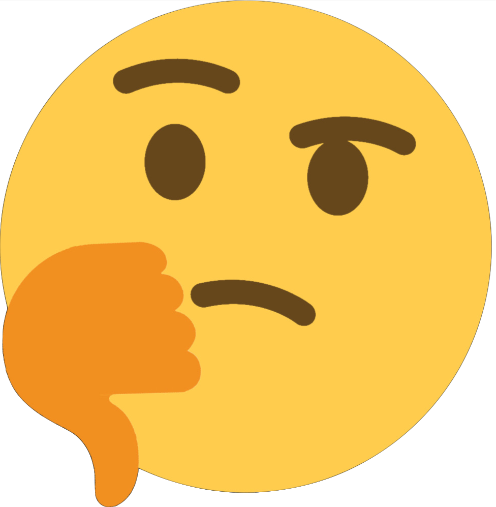 thinking_down emote for Discord