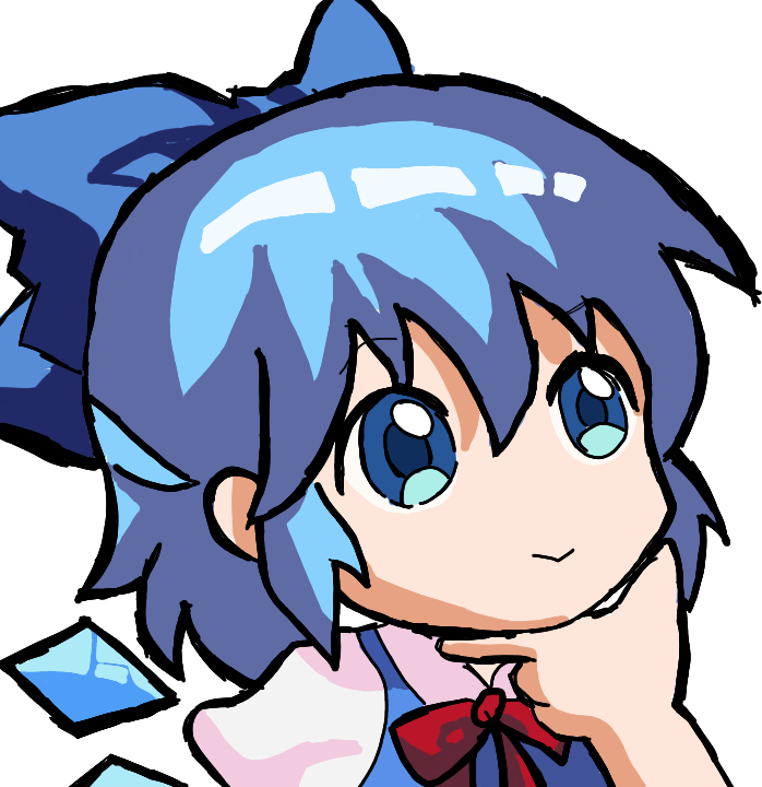 cirno_thinking emote for Discord