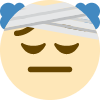 Pensive_bandage_clown emote for Discord