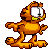 GarfieldLooking emote for Discord