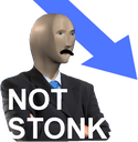notstonks emote for Discord