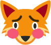 fox_flushed emote for Discord