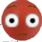 Red_Ball_Flushed emote for Discord