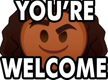 Youre_Welcome_Maui emote for Discord