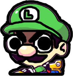Luigi_Death_Stare emote for Discord