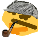 SherThonkHolmes emote for Discord