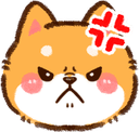 shibaannoyed emote for Discord
