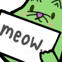 meow_sign_bean emote for Discord