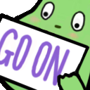 go_on_sign_bean emote for Discord