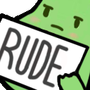 rude_sign_bean emote for Discord