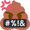 cursing_poop emote for Discord