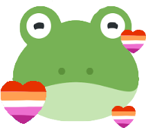 lesbian_frog_love emote for Discord