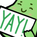 yay_sign_bean emote for Discord