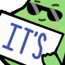 its_finna_lit_yo_sign_cool_bean emote for Discord