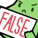 false_sign_bean emote for Discord