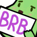 brb_sign_bean emote for Discord