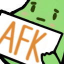afk_sign_bean emote for Discord
