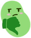 thumbs_down_bean emote for Discord
