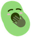 yawn_bean emote for Discord