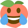 funny_peach emote for Discord