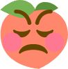 mad_peach emote for Discord
