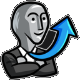 Reddit_stonksUP emote for Discord