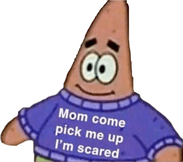 MomPickMeUpImScared emote for Discord
